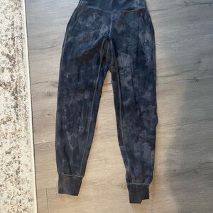 Lululemon Athletica Black Tie-Dye Joggers